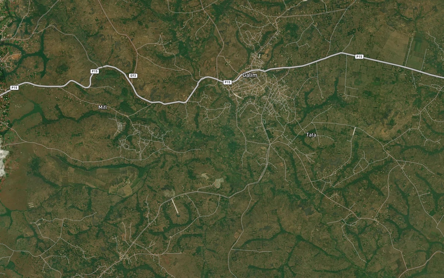 Satellite map of the Mevoba