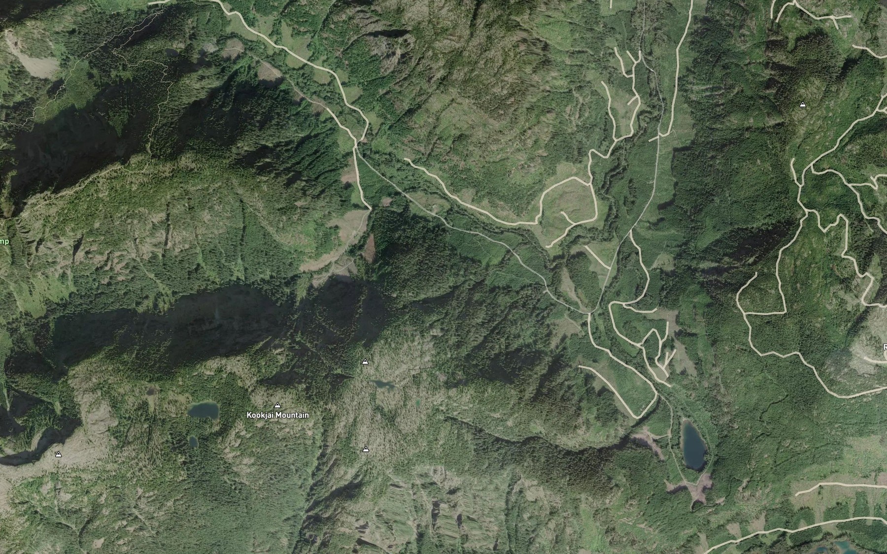 Satellite map of the Datsio Creek