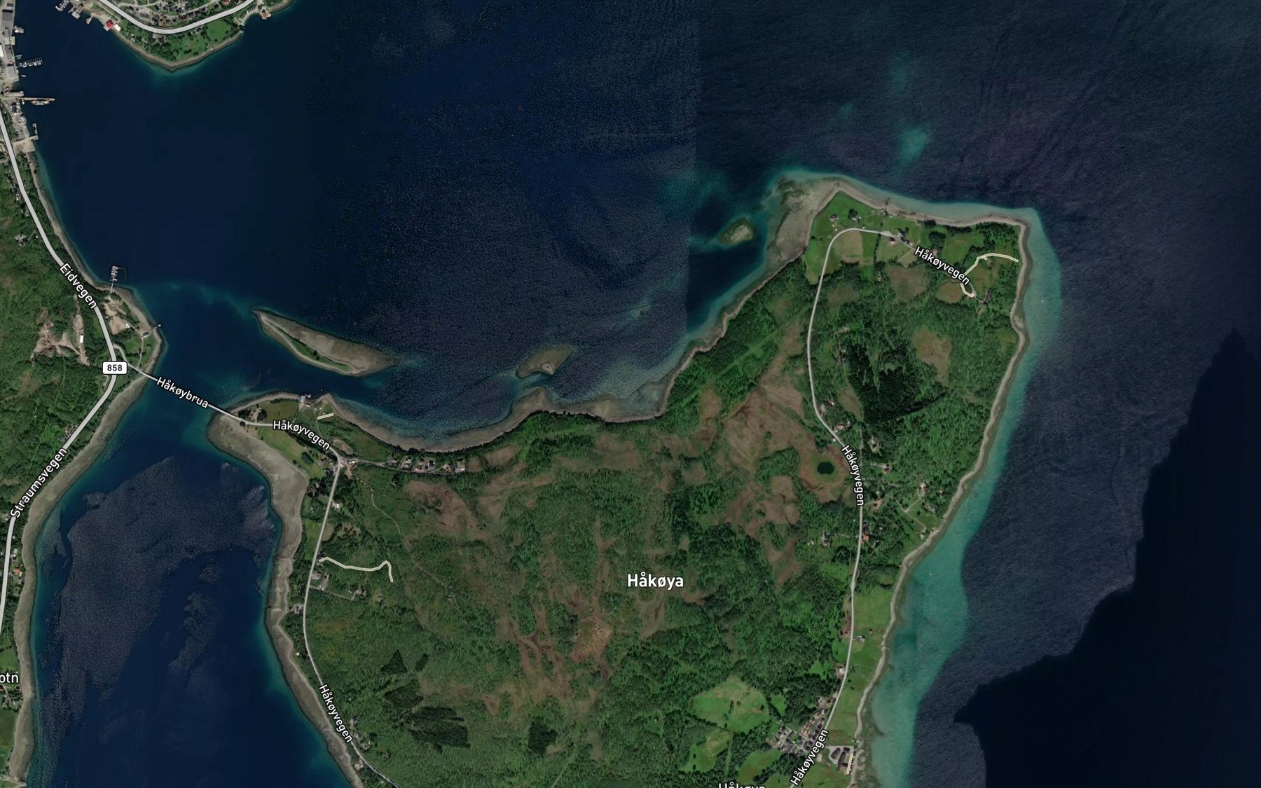 Satellite map of the Vika