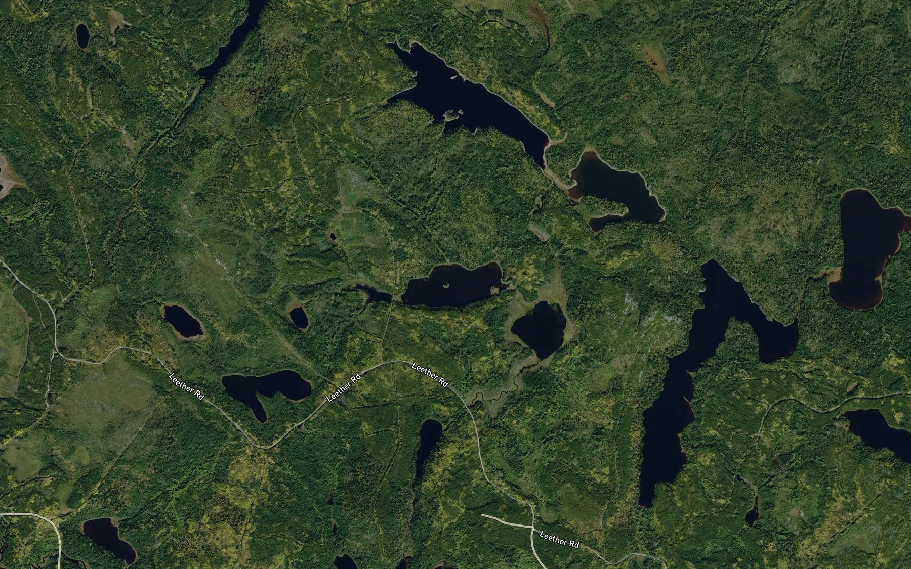 Satellite map of the Stemmler Lake