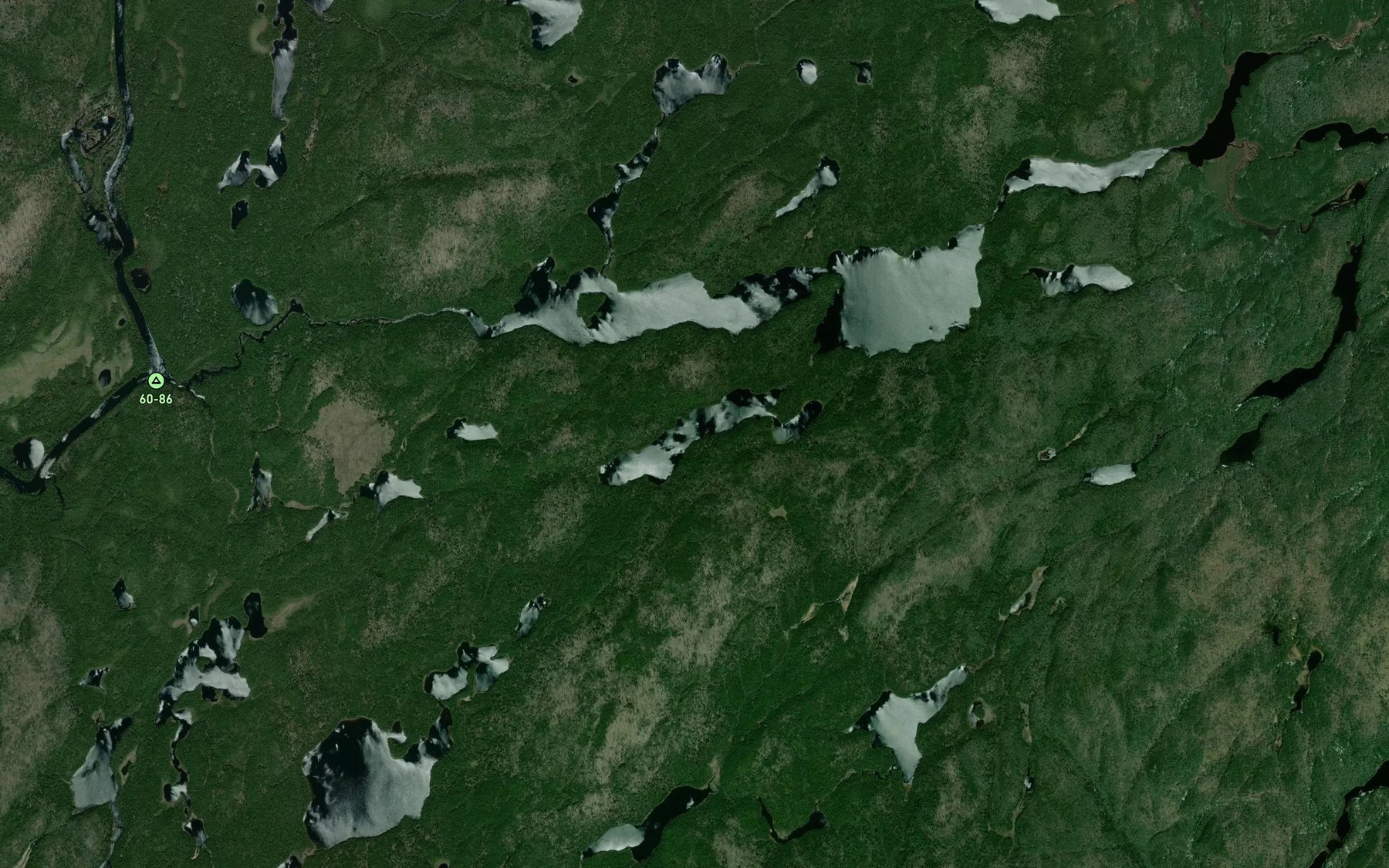 Satellite map of the Lac Velte