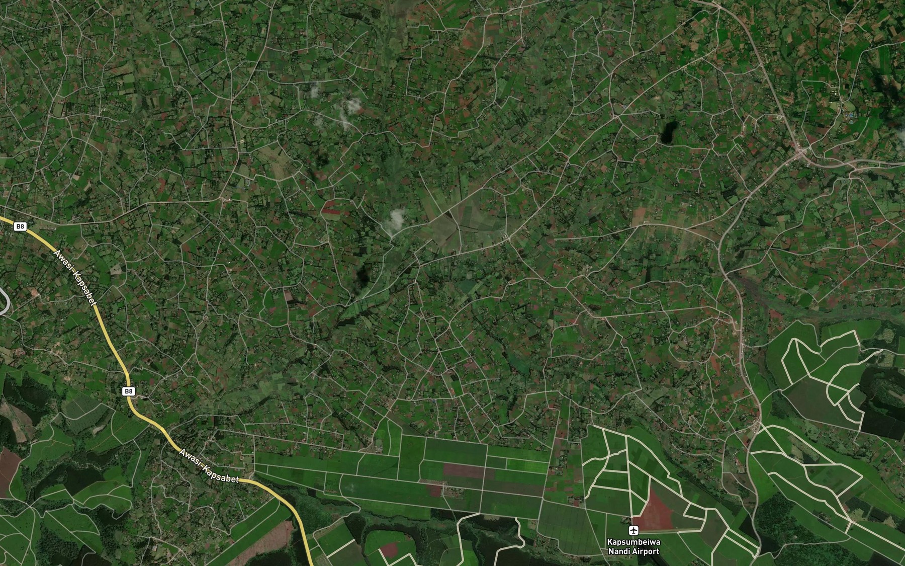 Satellite map of the Kapsumbeiwa