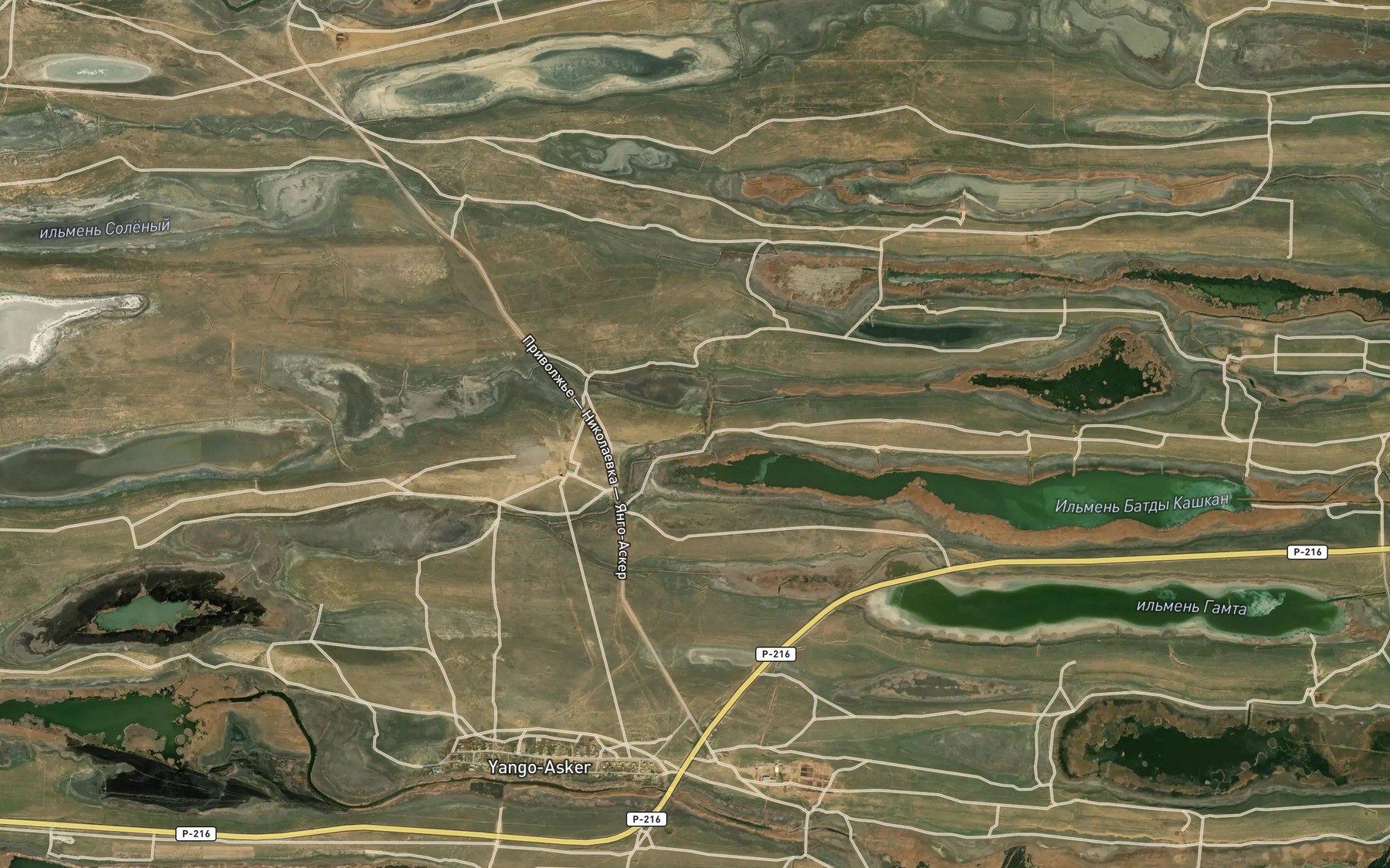Satellite map of the Il'men' Batdy Kashkan