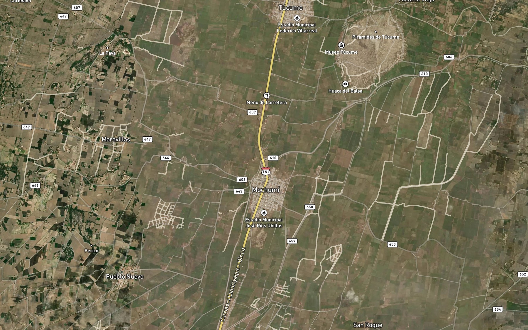 Satellite map of the Rama Diaz