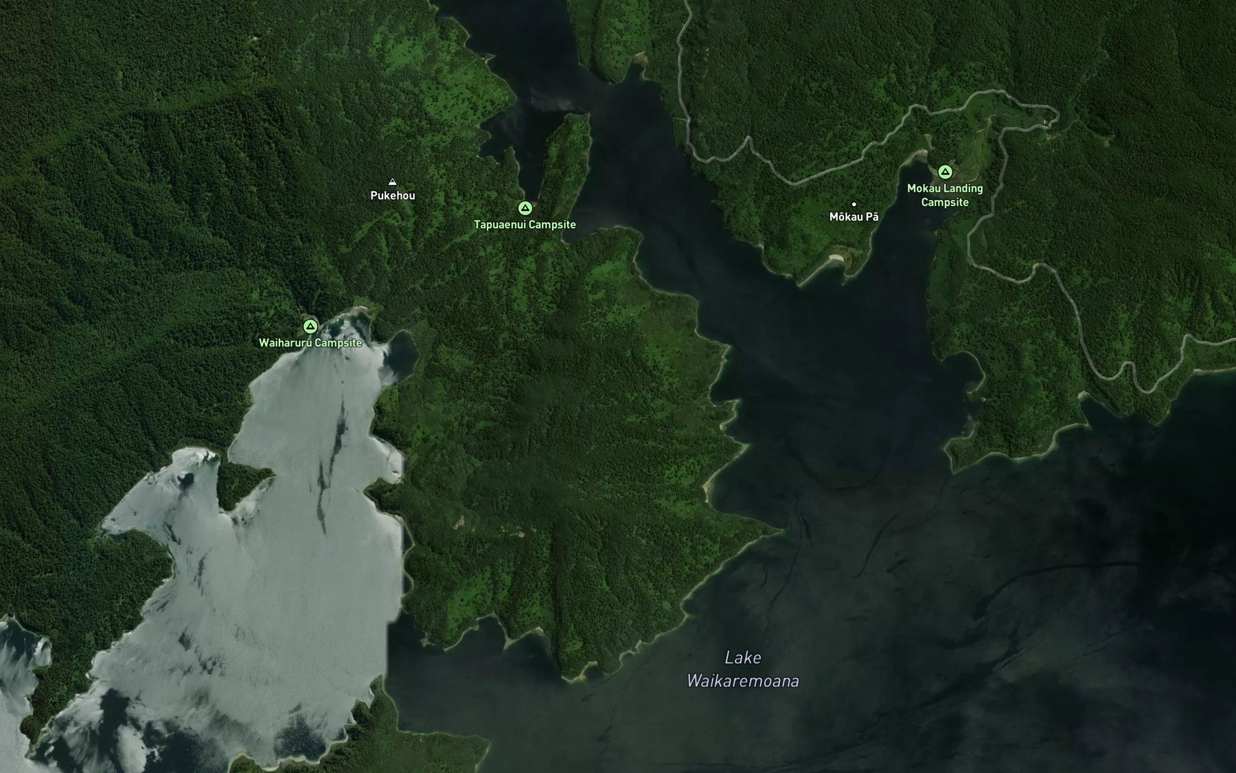 Satellite map of the Otekuri Bay