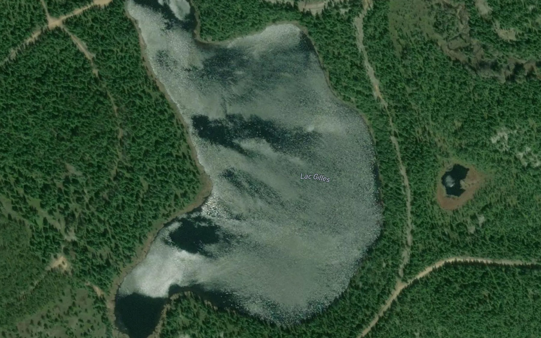 Satellite map of the Lac Gilles