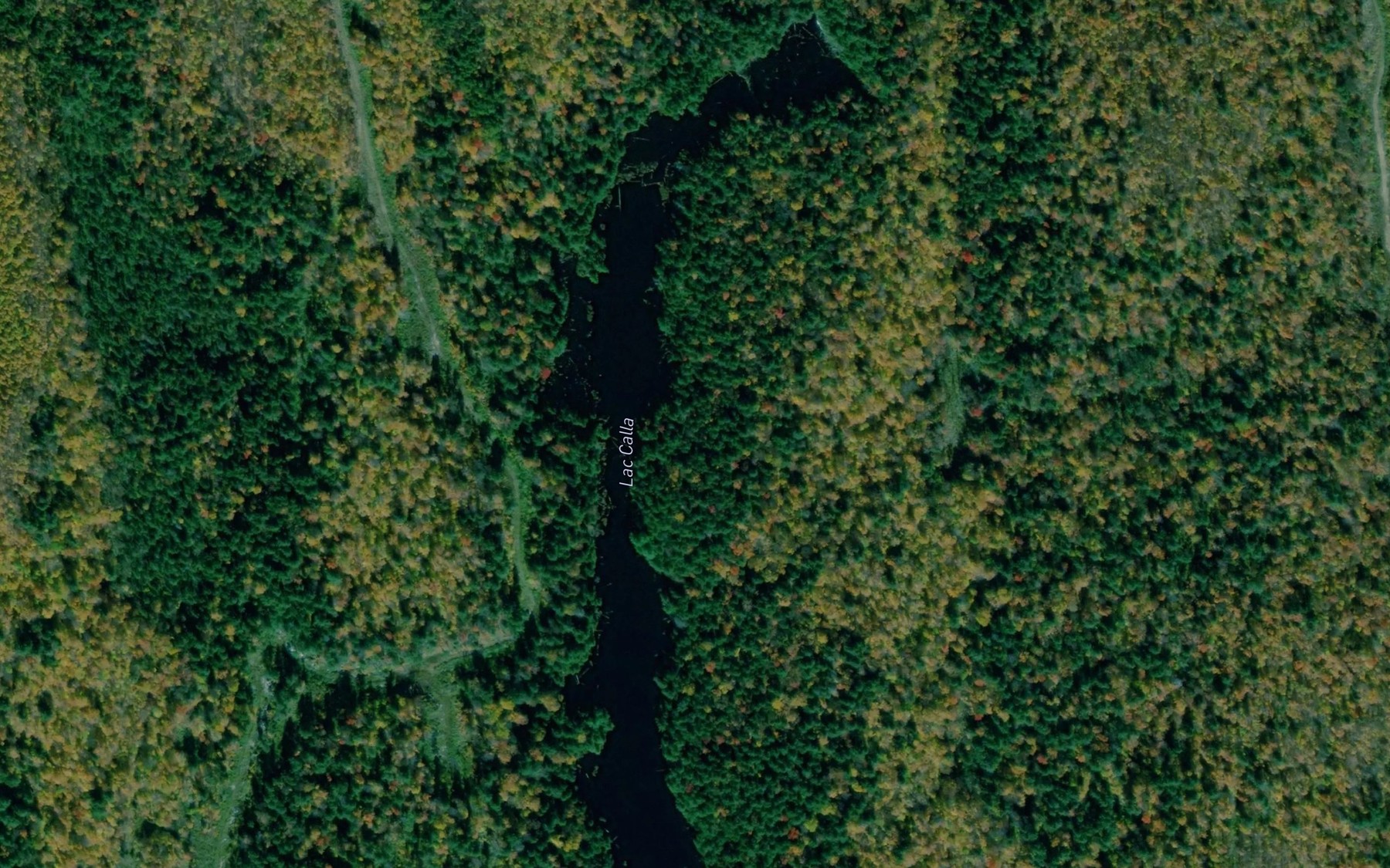 Satellite map of the Lac Calla