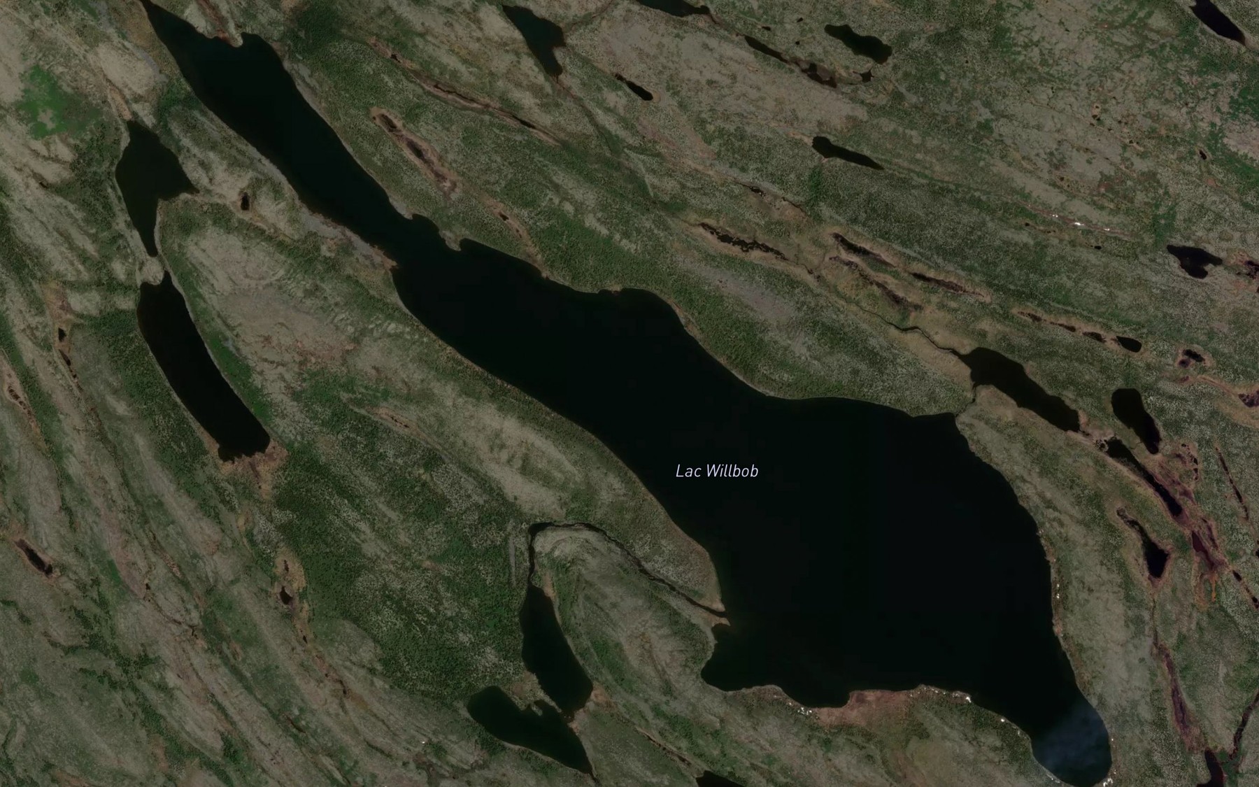 Satellite map of the Lac Willbob