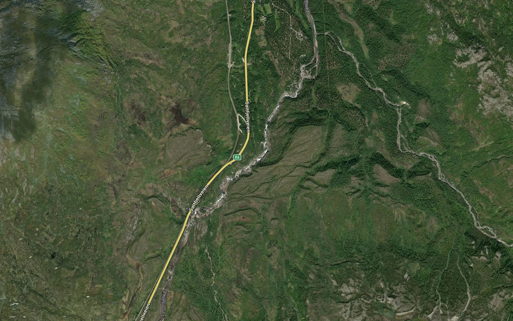 Satellite map of the Lonsforsen
