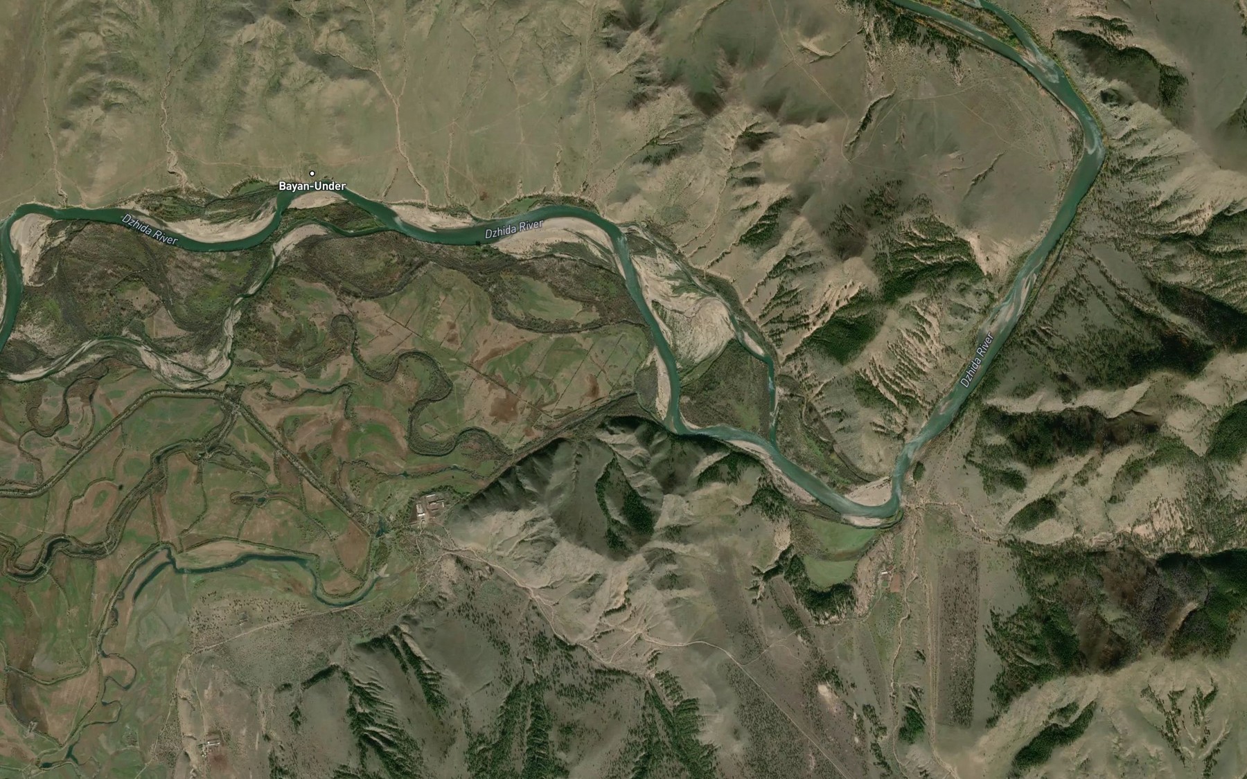 Satellite map of the Kharasun