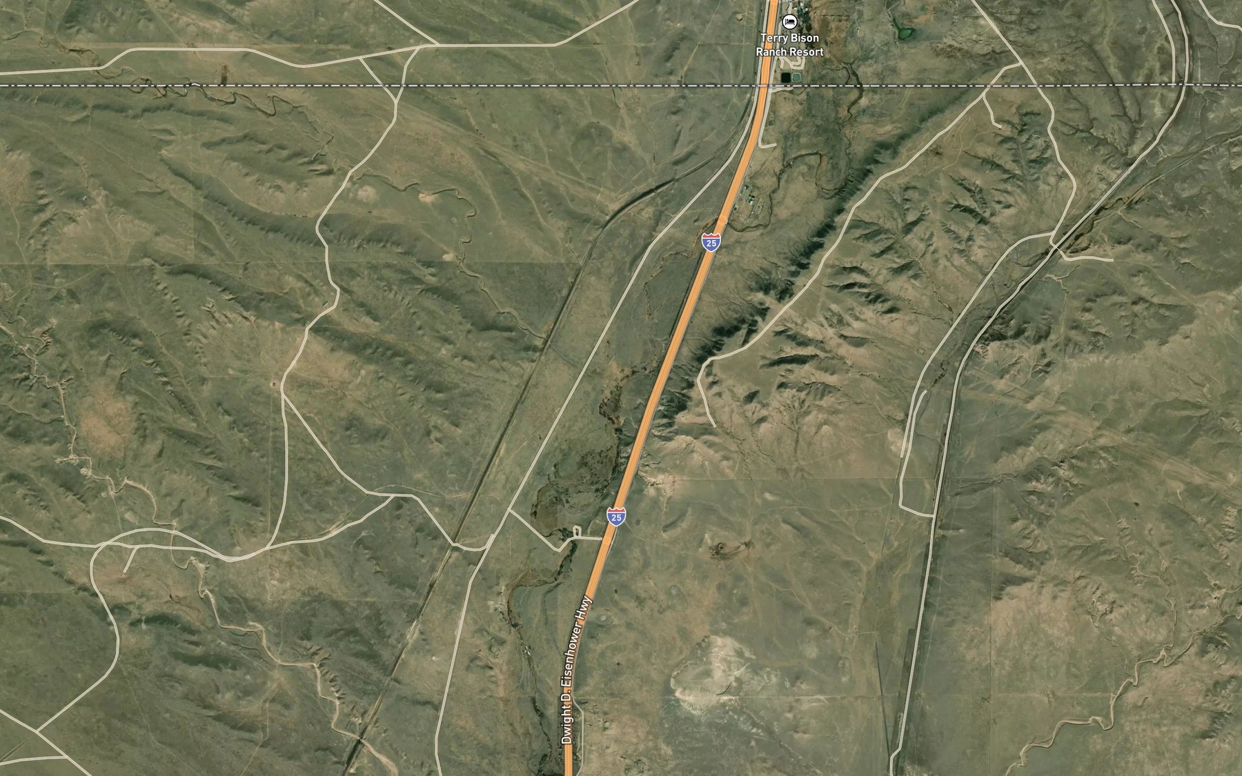 Satellite map of the Spotwood Creek