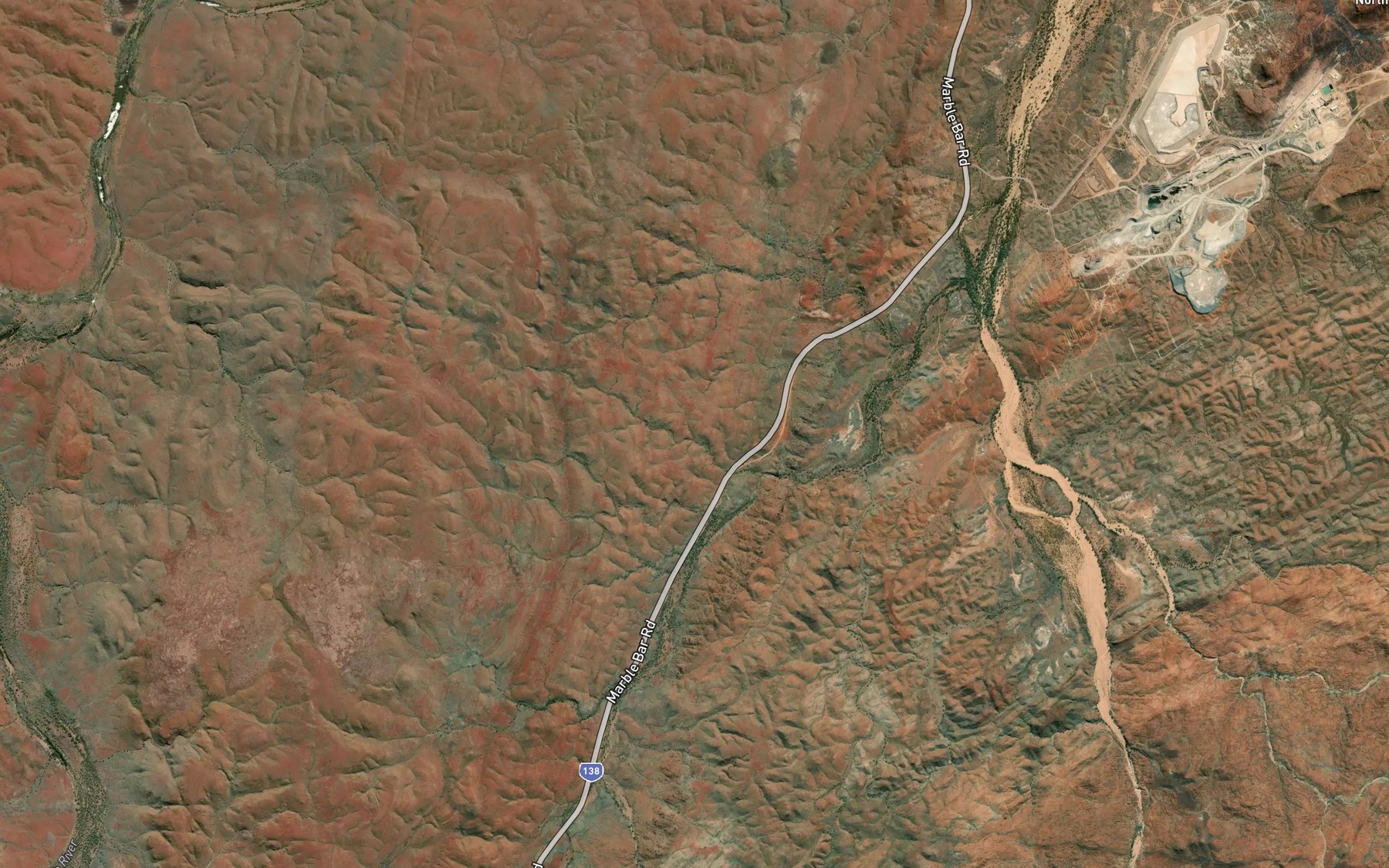 Satellite map of the Cadjiput Spring