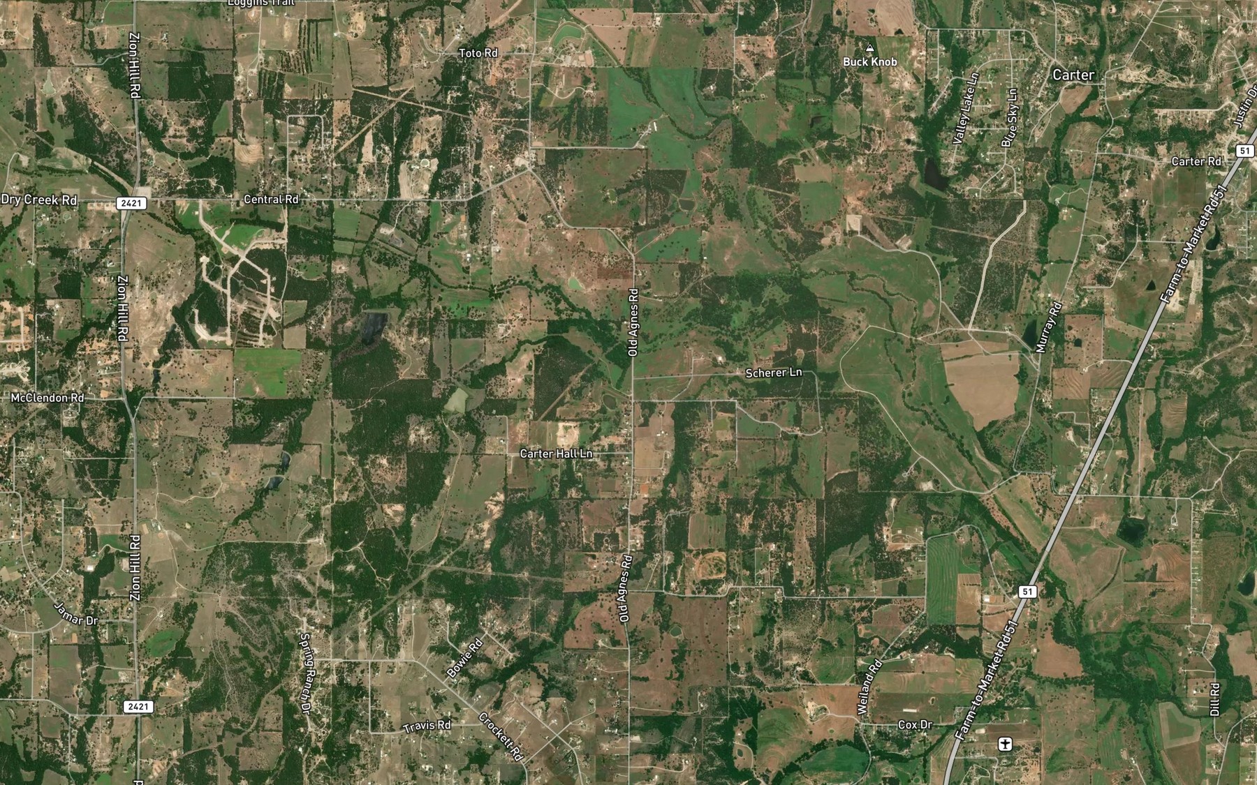 Satellite map of the Soil Conservation Service Site 15 Reservoir