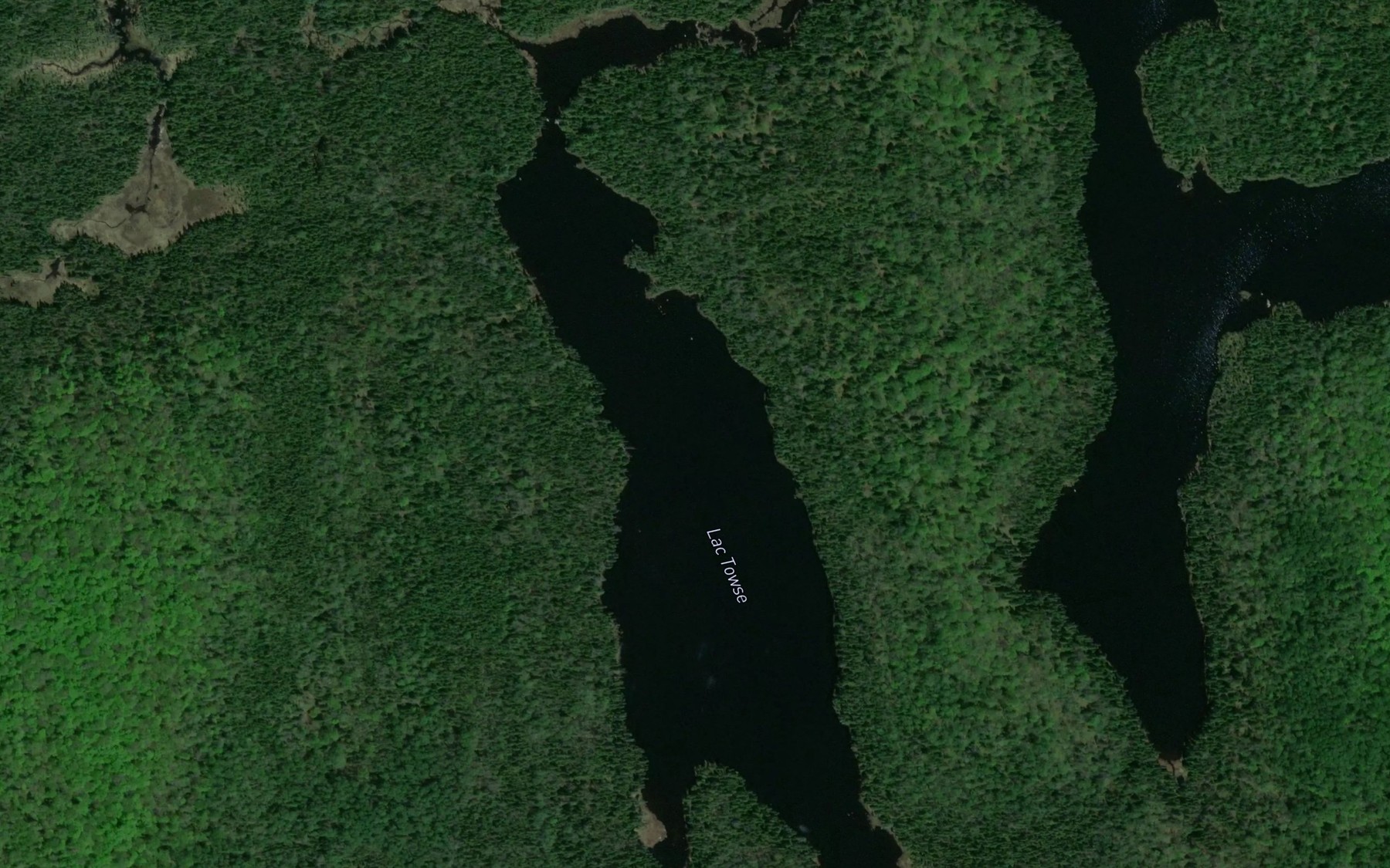 Satellite map of the Lac Towse