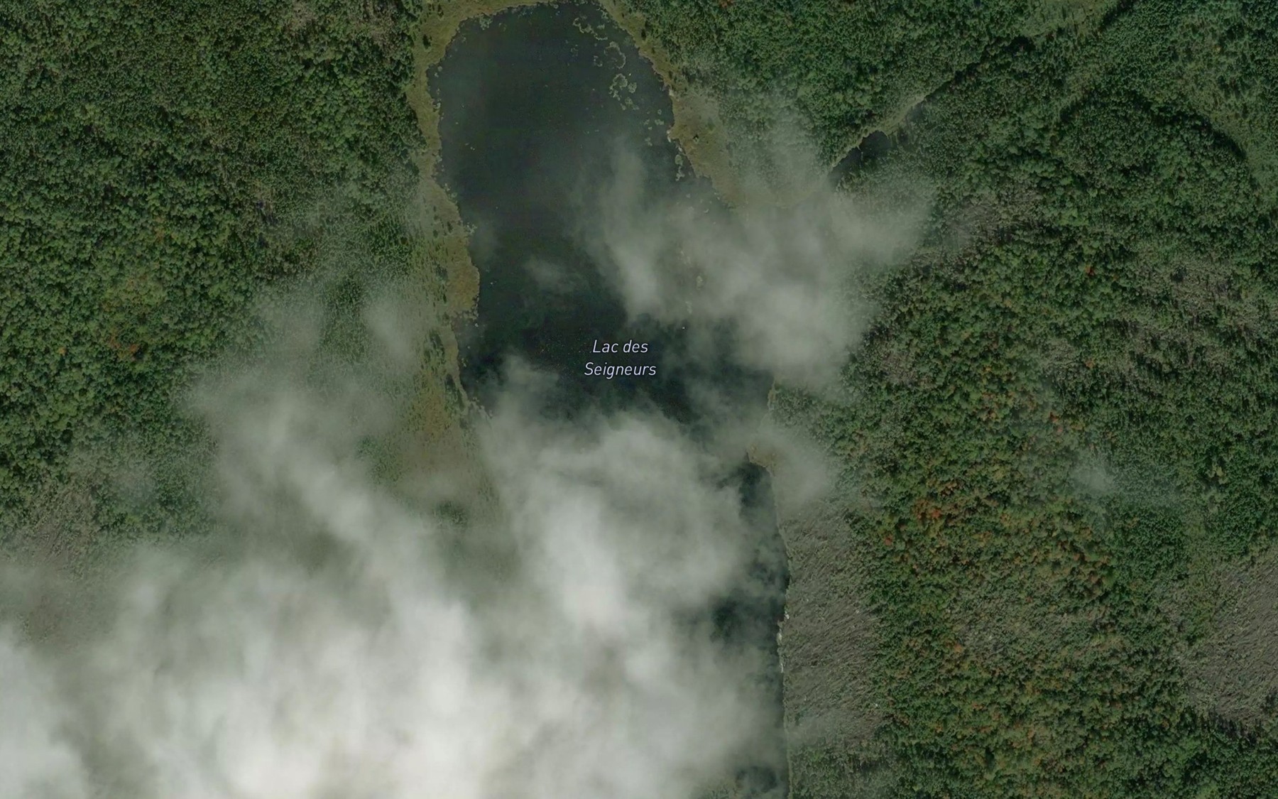 Satellite map of the Lac des Seigneurs