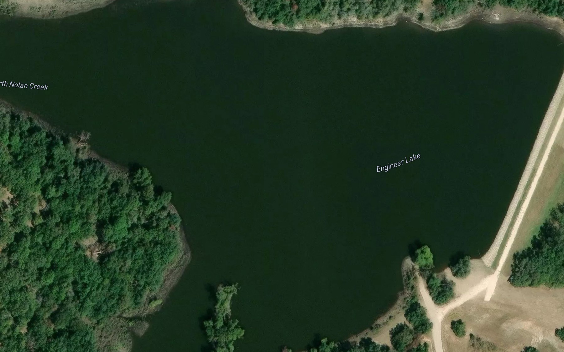 Satellite map of the Engineer Lake
