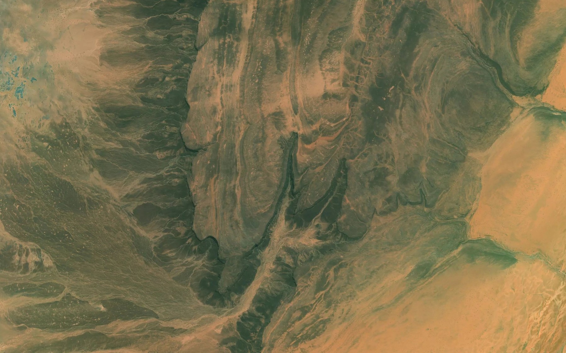 Satellite map of the 'Aouinet el Harch