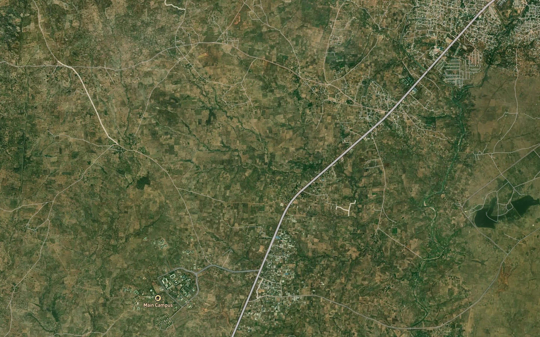 Satellite map of the River Gbadadna