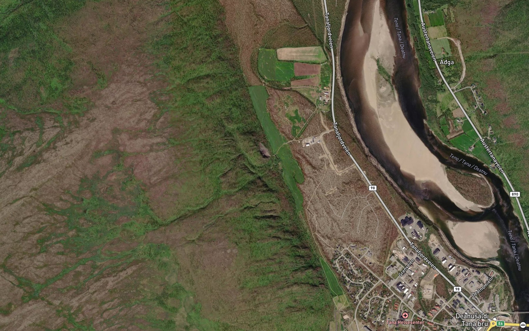 Satellite map of the Uhcajogas