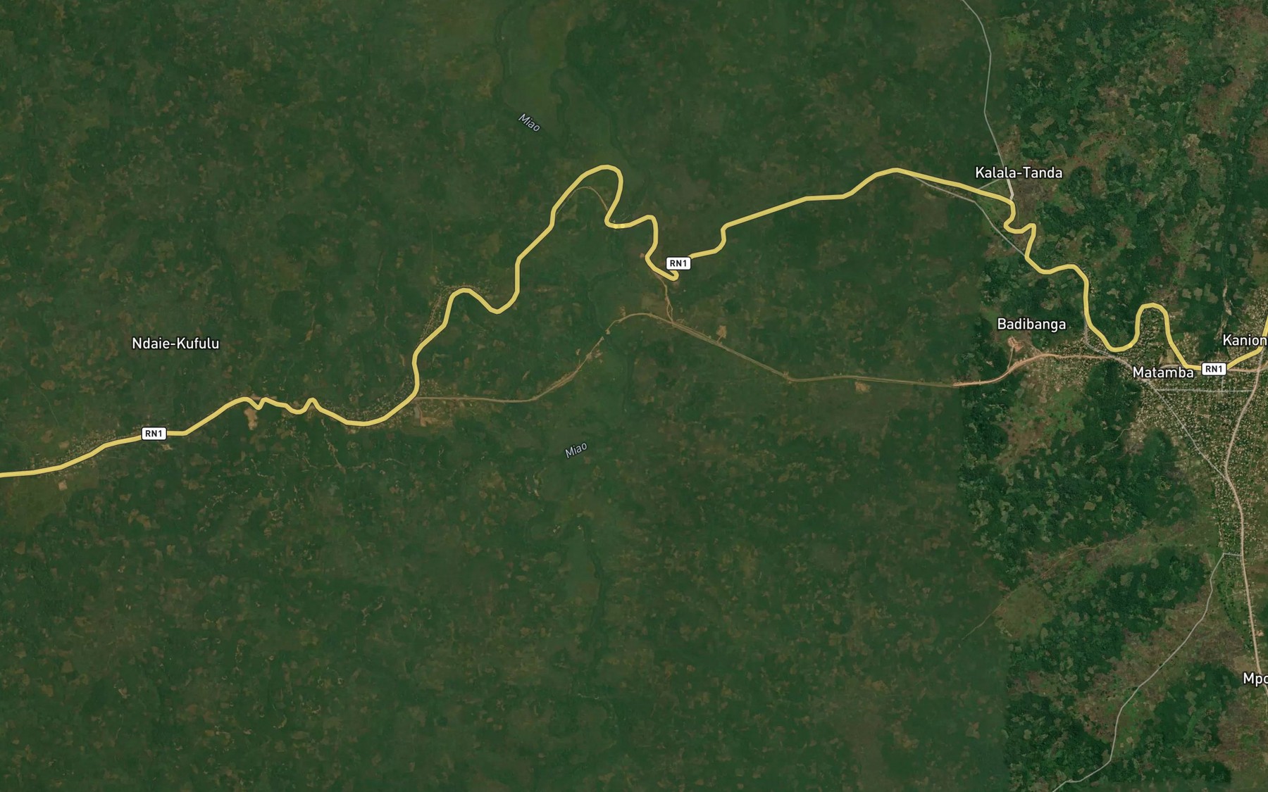 Satellite map of the Katoka