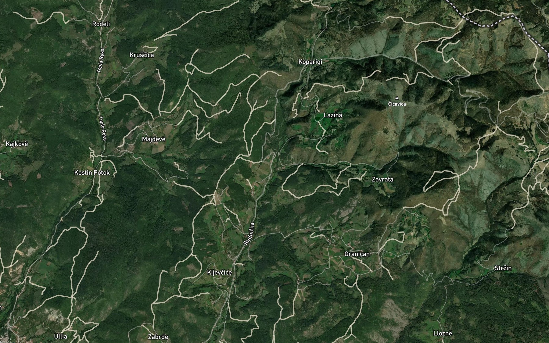 Satellite map of the Lumi Koporek
