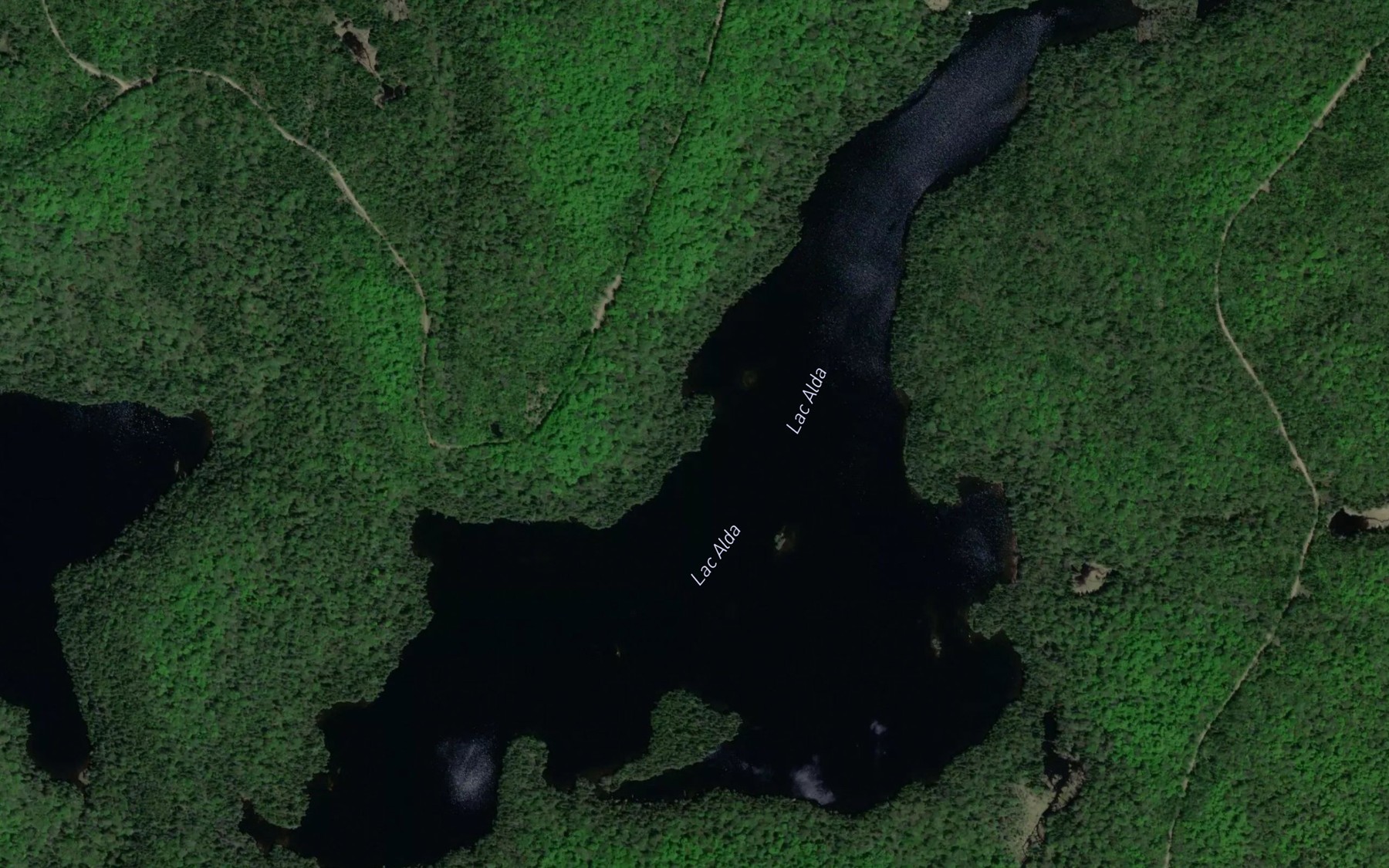 Satellite map of the Lac Alda