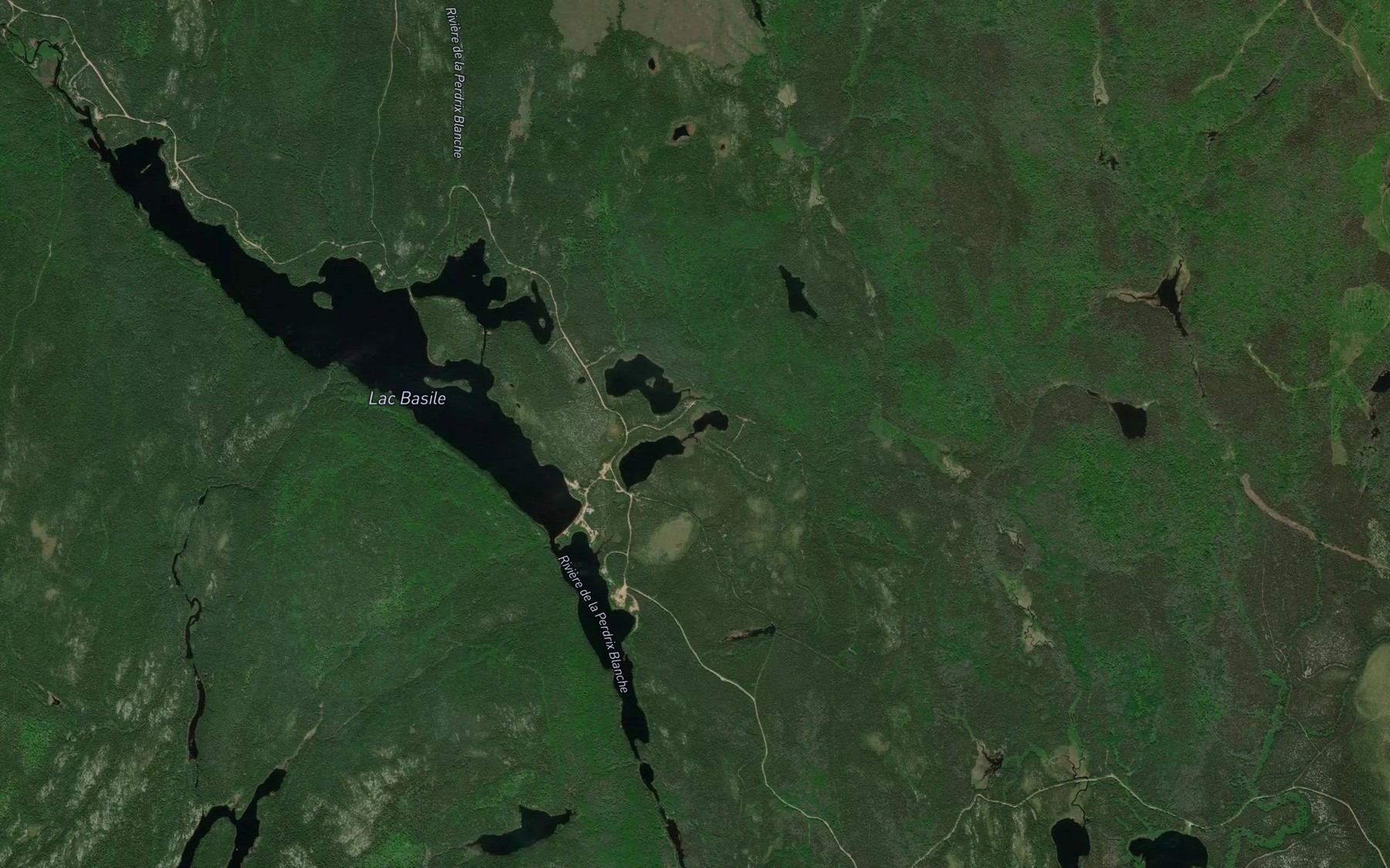 Satellite map of the Lac Atamatik