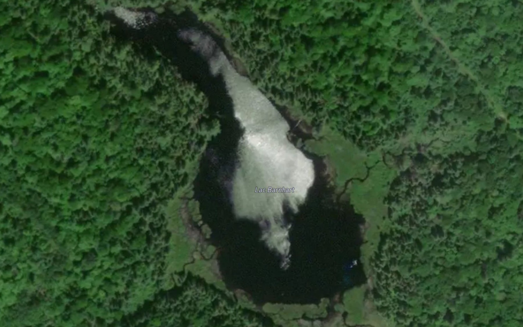 Satellite map of the Lac Barnhart