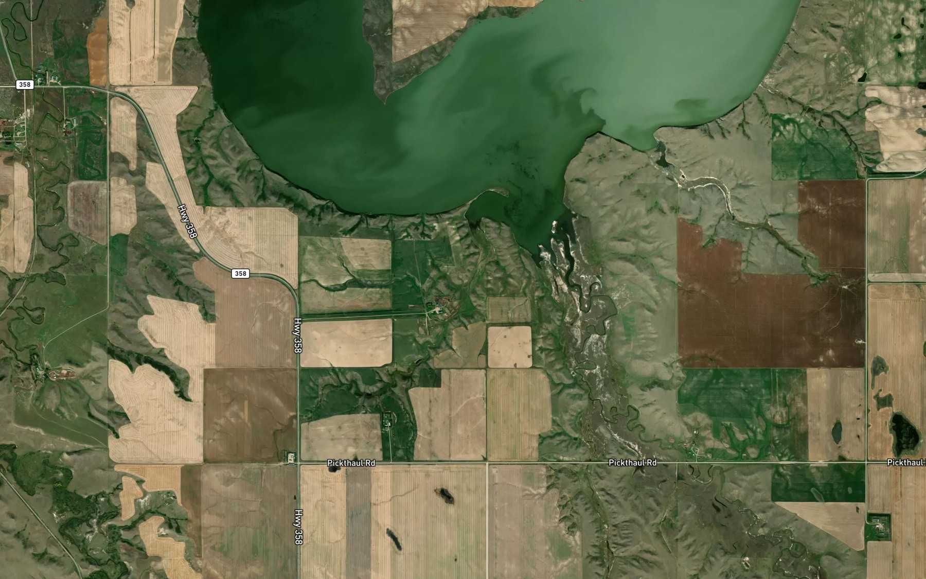 Satellite map of the Gollier Creek