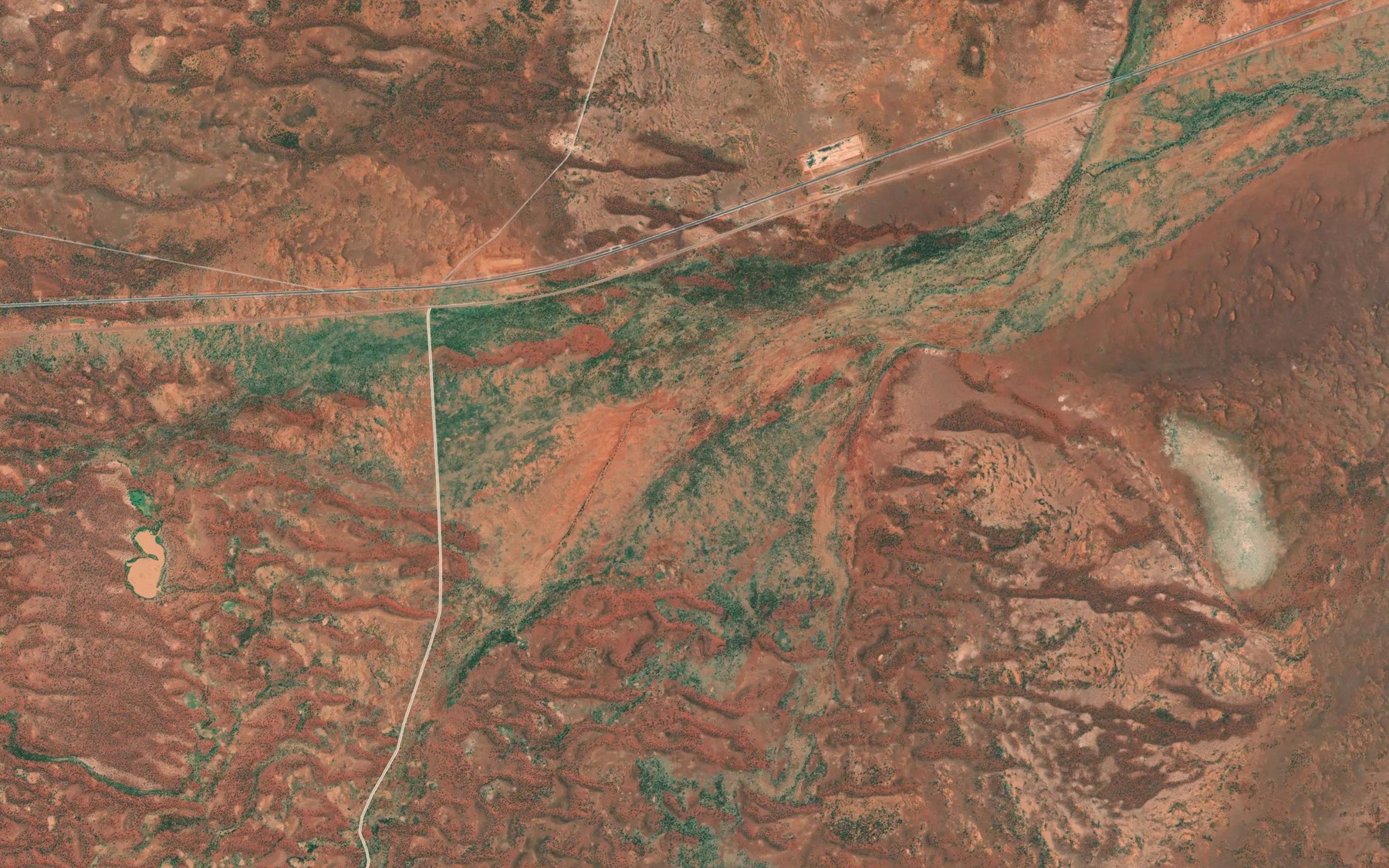 Satellite map of the Brumby Creek