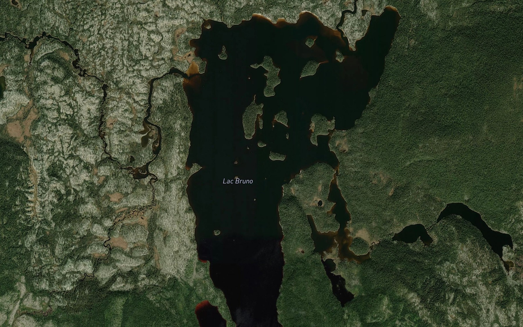 Satellite map of the Lac Bruno