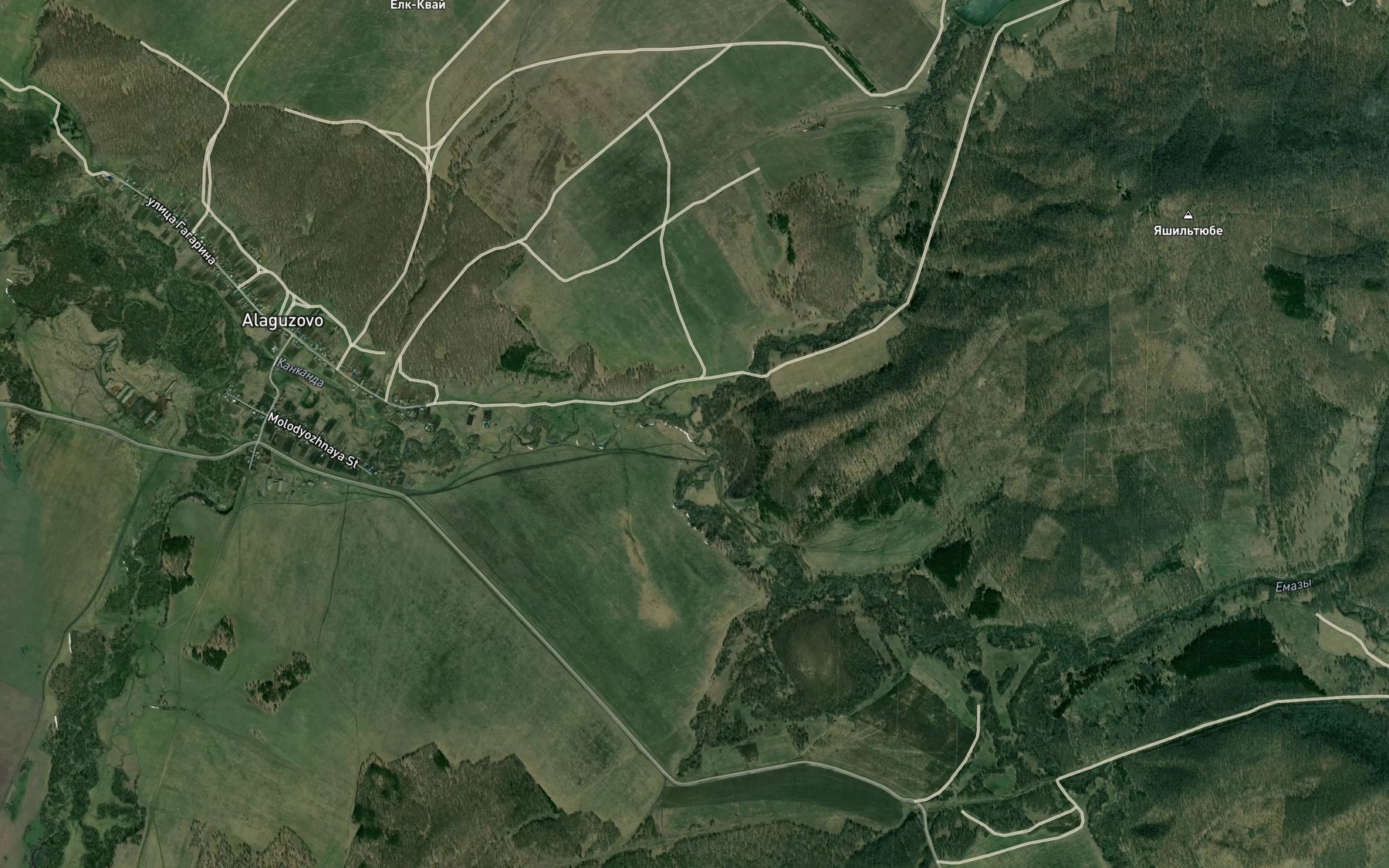Satellite map of the Maygaza