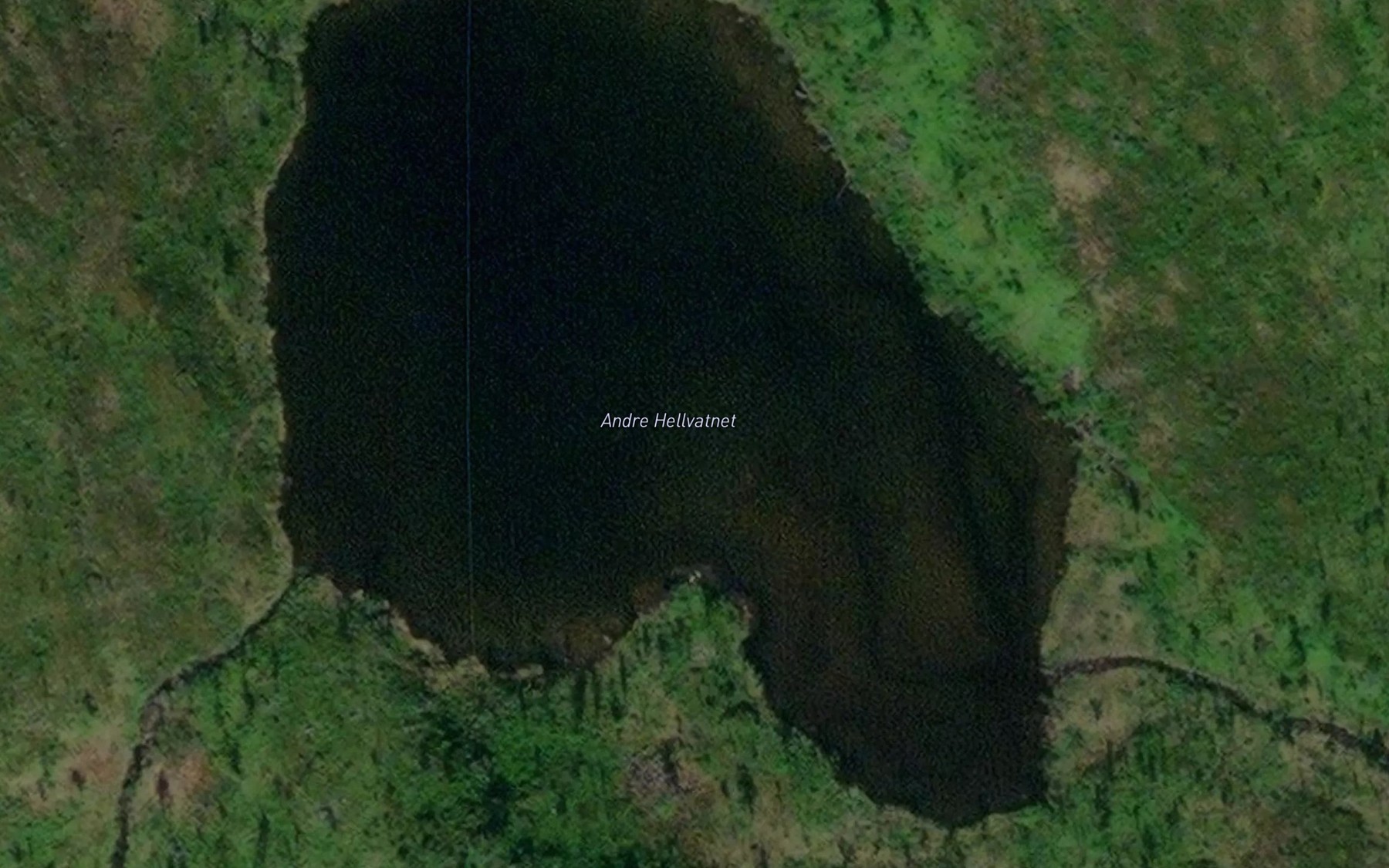 Satellite map of the Andre Hellvannet