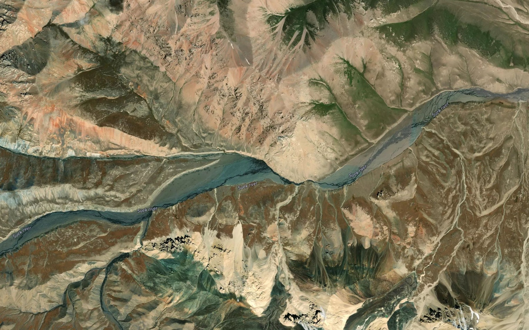 Satellite map of the Karakel'