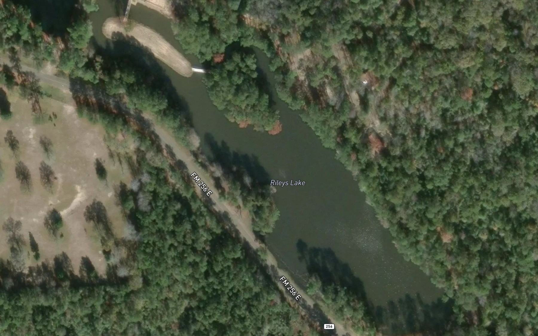 Satellite map of the Rileys Lake