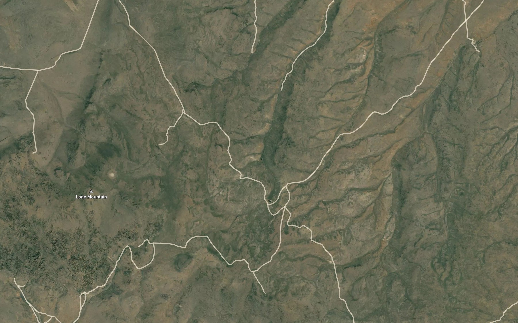 Satellite map of the Lone Mountain Spring
