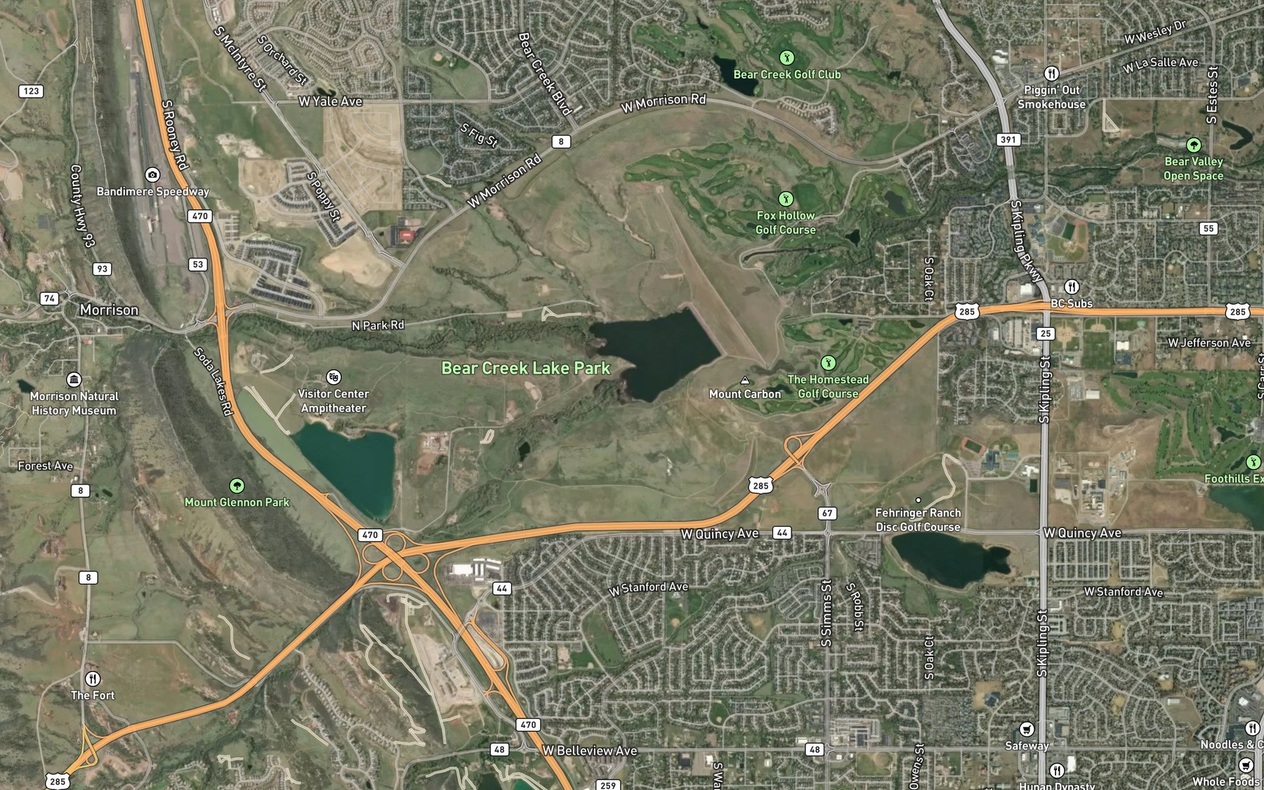 Satellite map of the Spot 3