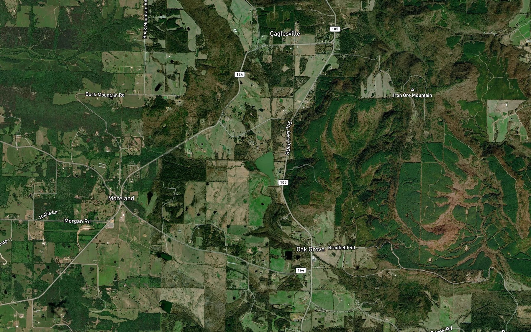 Satellite map of the West Fork Point Remove Creek Site 19 Reservoir