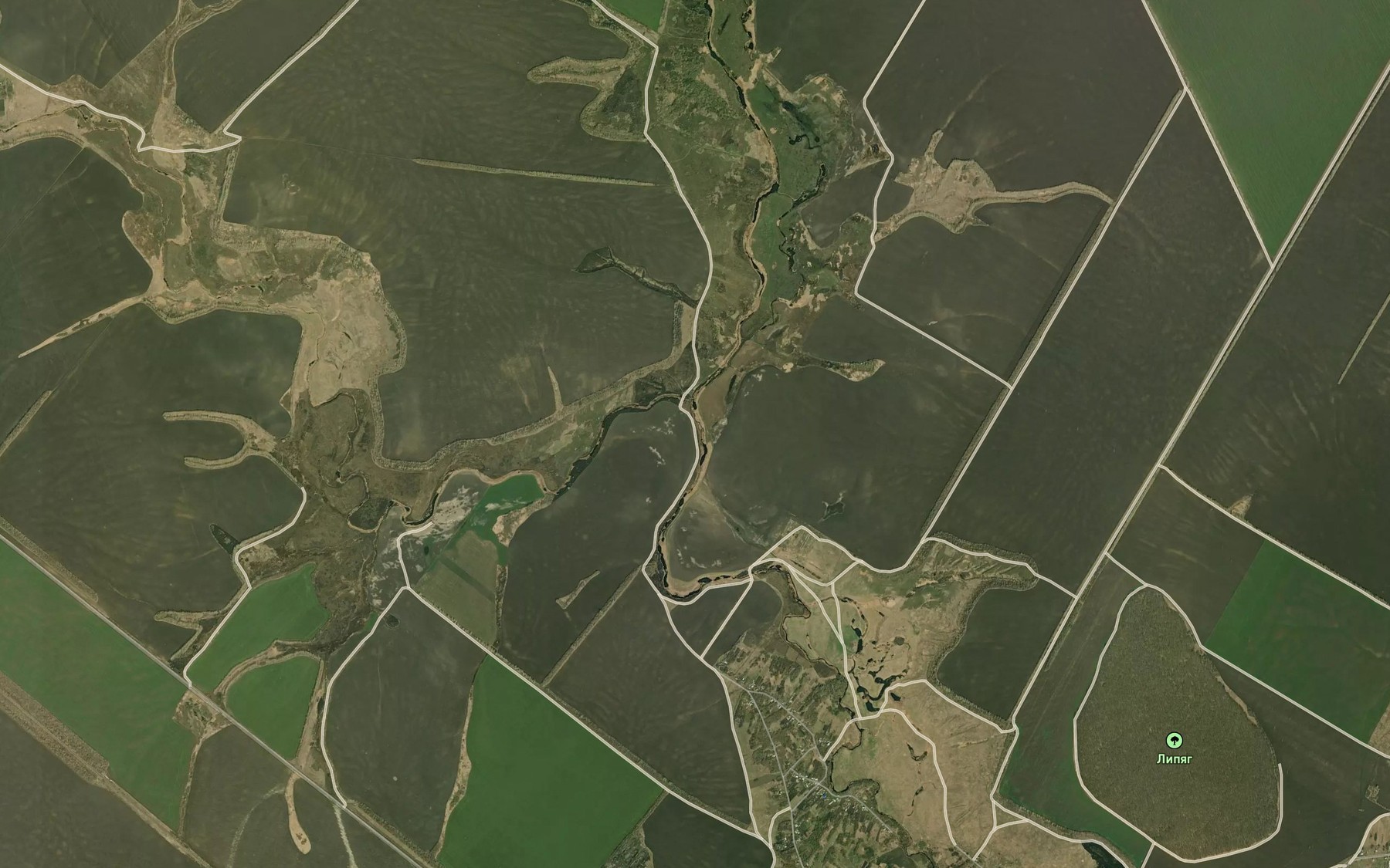Satellite map of the Burnachka