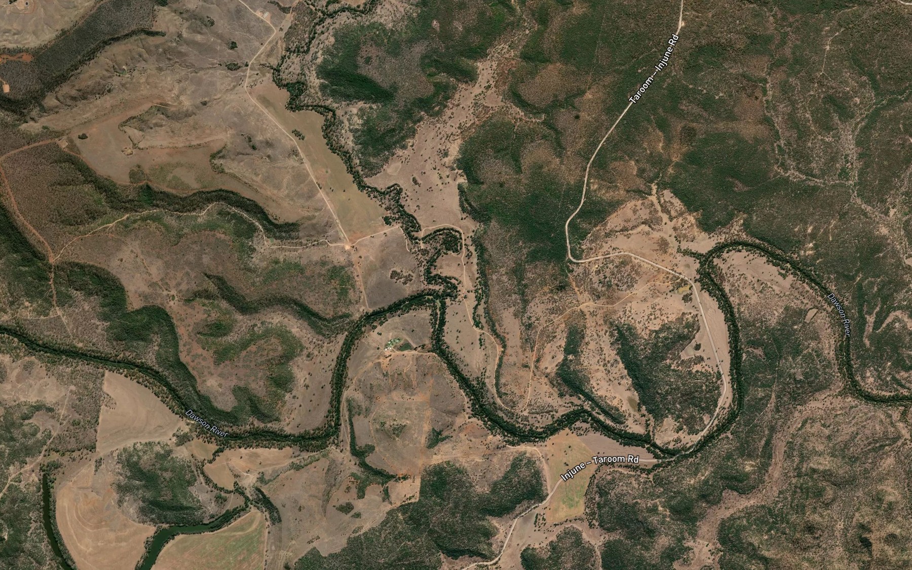 Satellite map of the Boyd Creek