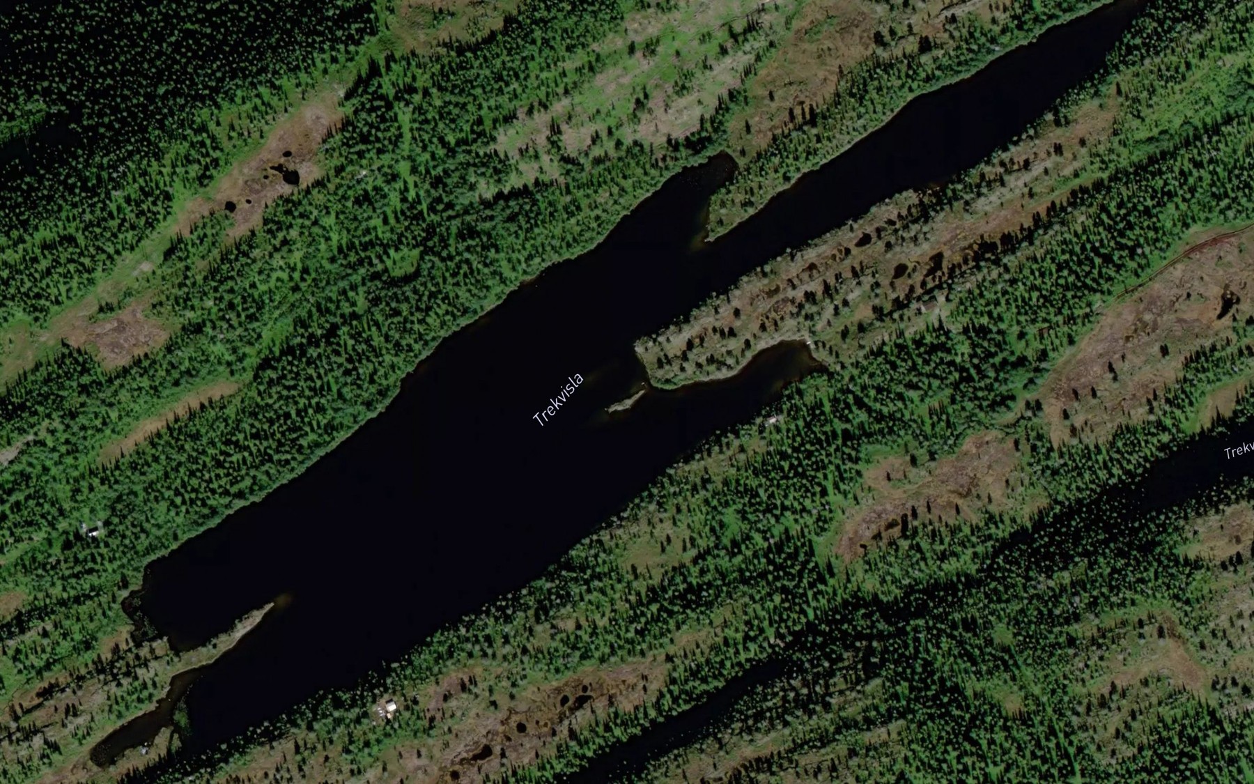 Satellite map of the Trekvisla