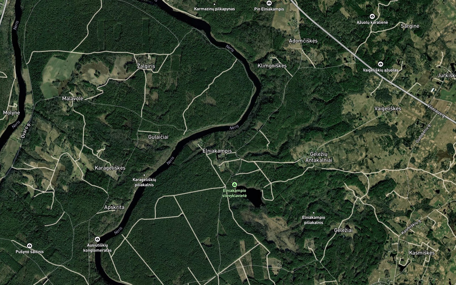 Satellite map of the Vaigole