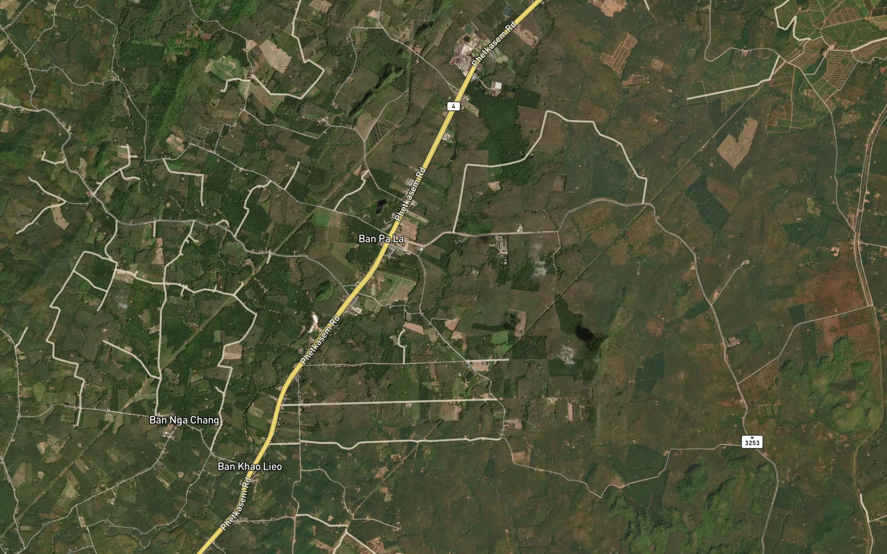 Satellite map of the Khlong Hin Kup