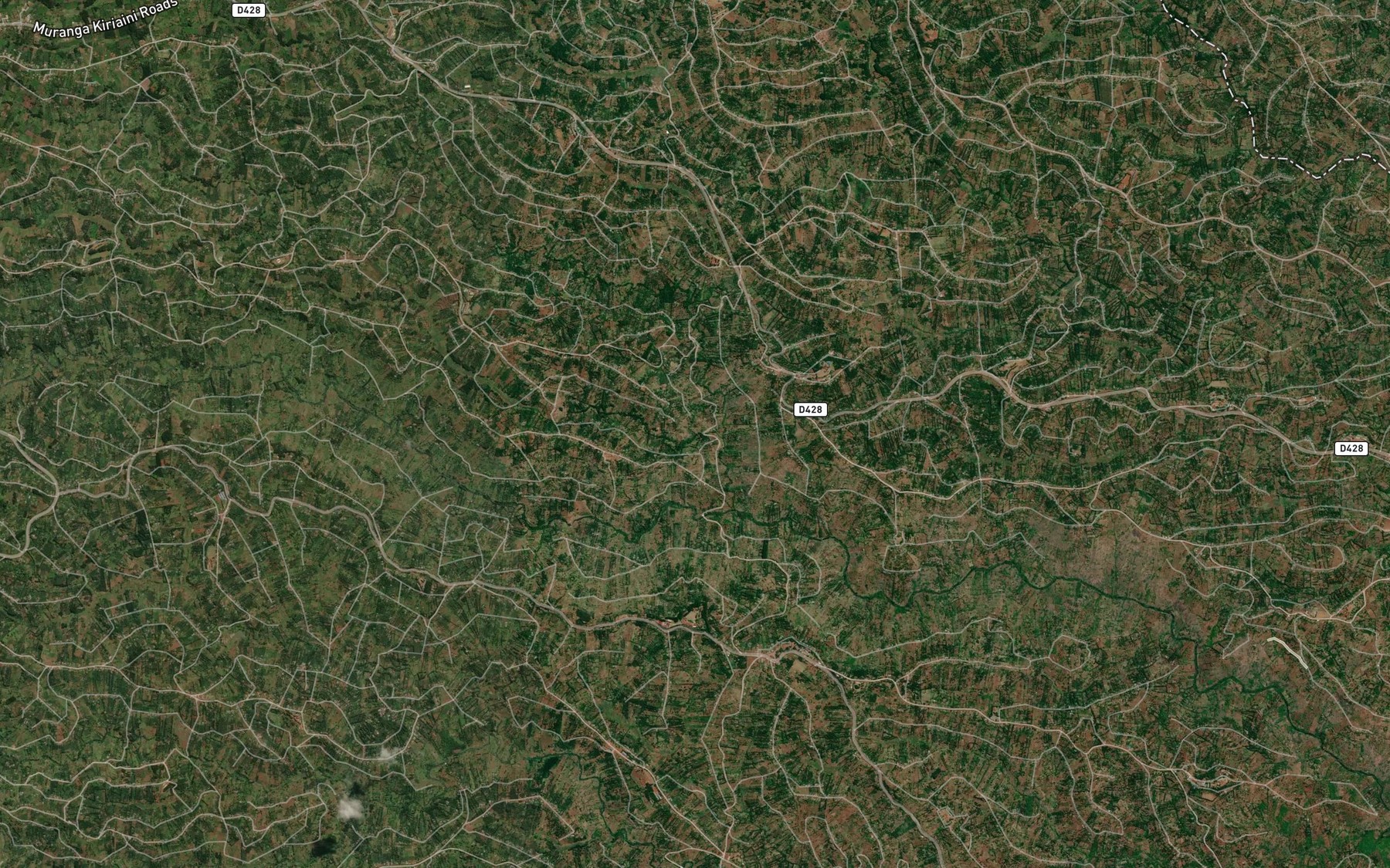 Satellite map of the Thur Thur