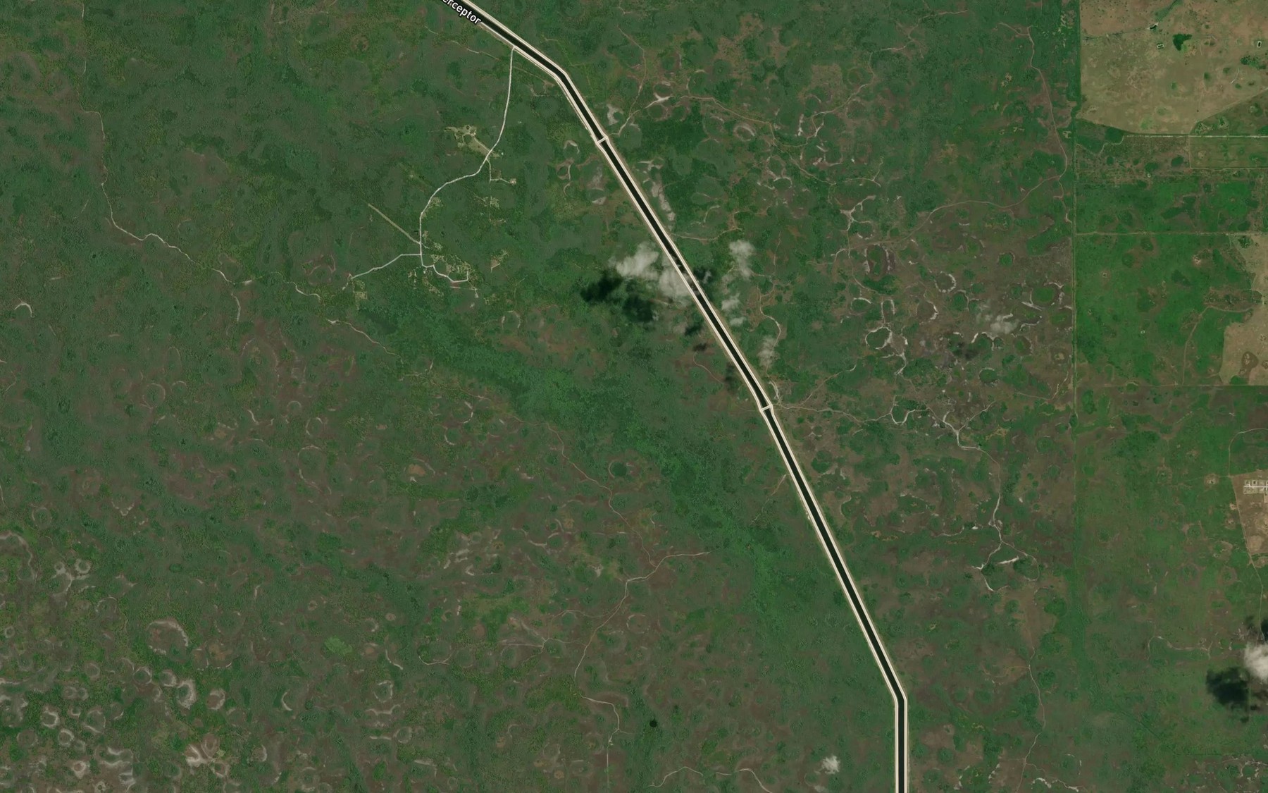 Satellite map of the California Slough