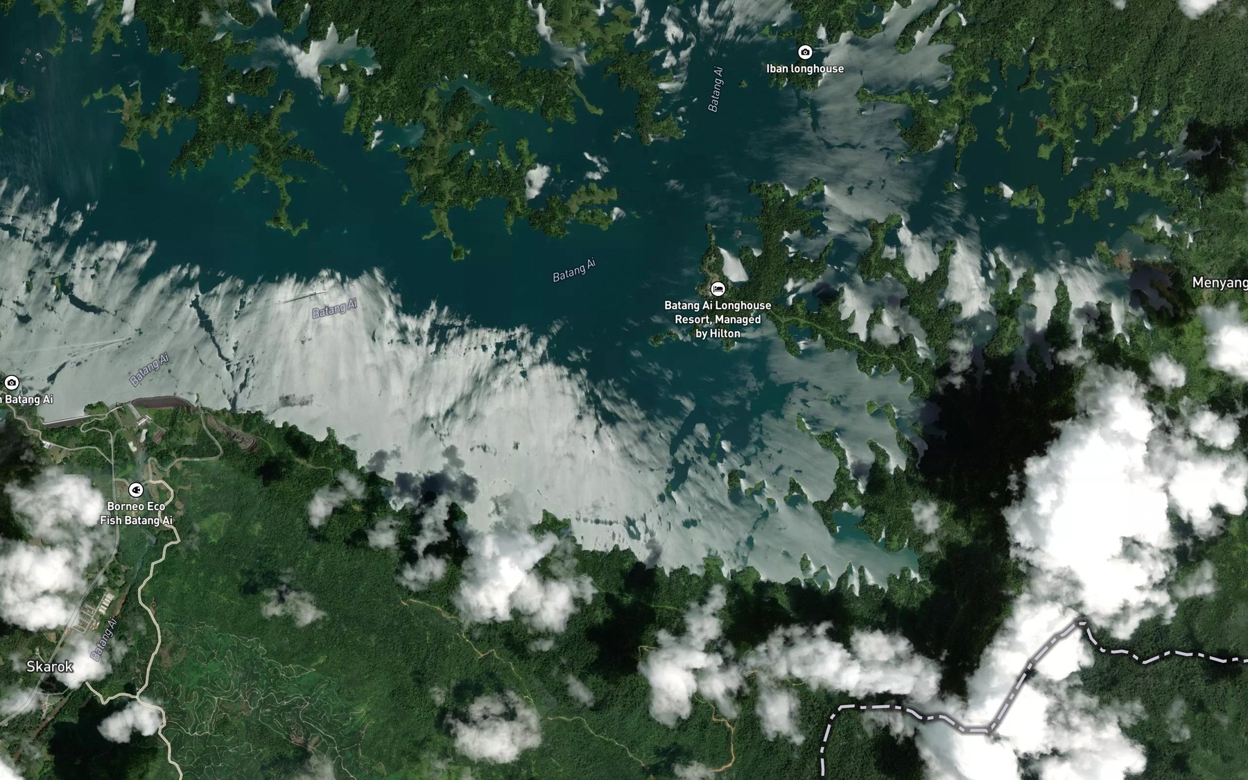 Satellite map of the Wong Berok