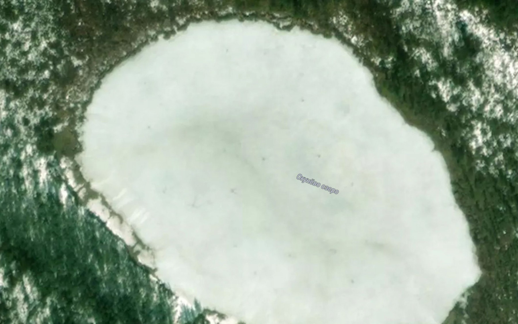 Satellite map of the Ozero Okunevo