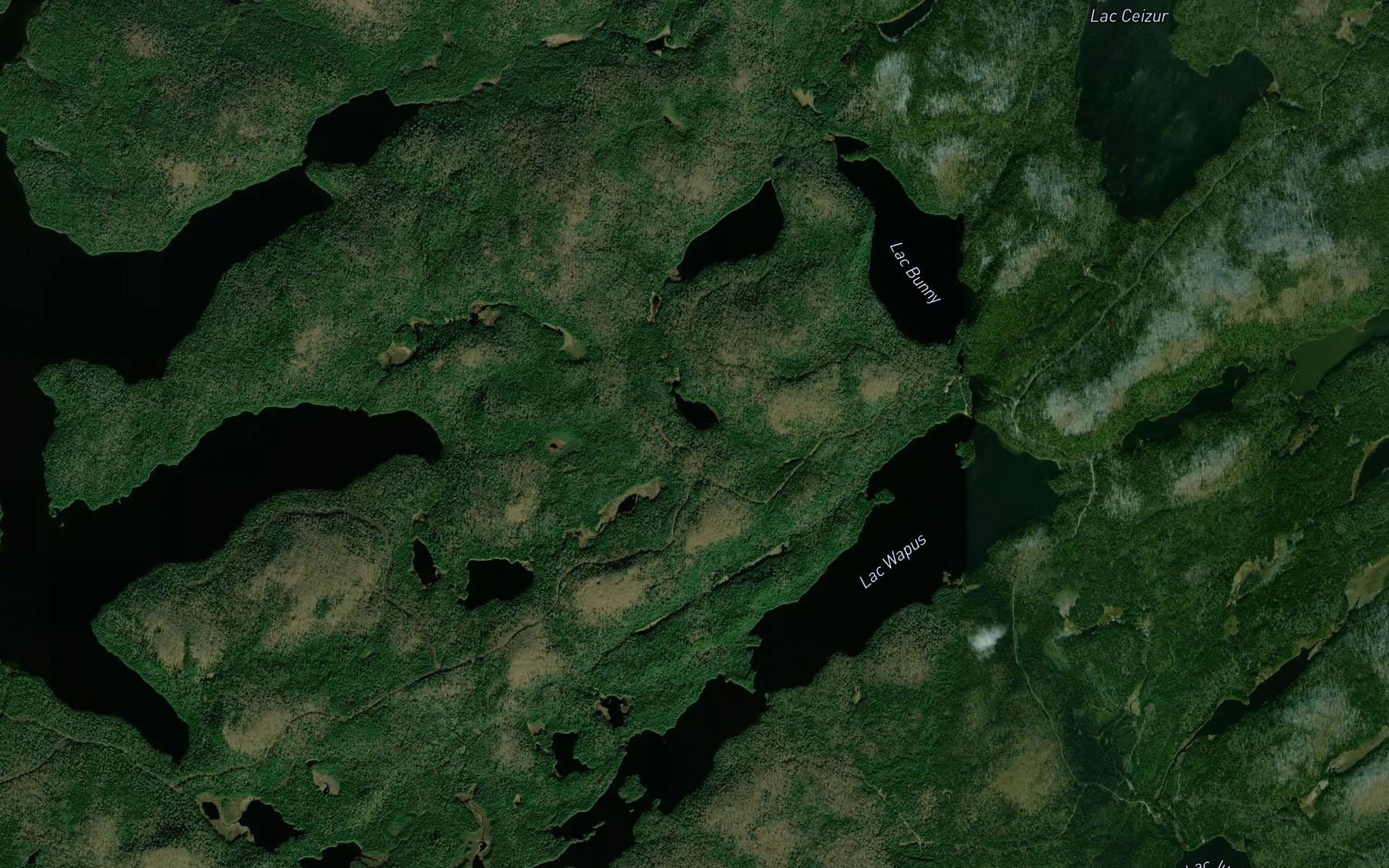 Satellite map of the Lac a Bola