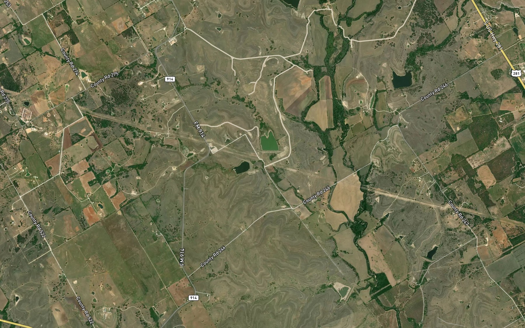 Satellite map of the Soil Conservation Service Site 20 Reservoir