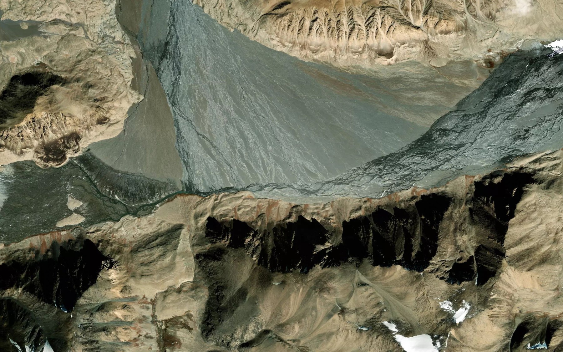 Satellite map of the Kok-Say